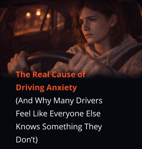 The Real Cause of Driving Anxiety  (And Why Many Drivers Feel Like Everyone Else Knows Something They Don’t)